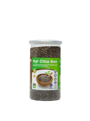 Hạt Chia Đen Hữu Cơ hũ 500g